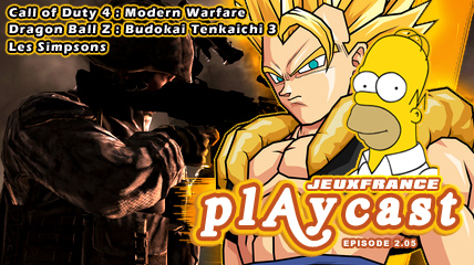 Playcast Episode 2.05 : COD 4, DBZ Budokai 3 & Les Simpsons