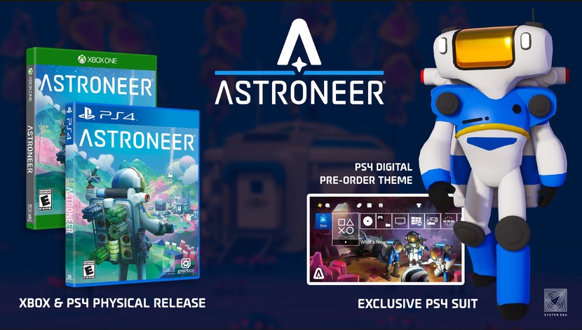 Astroneer trouve date sur PS4 (et en boite)