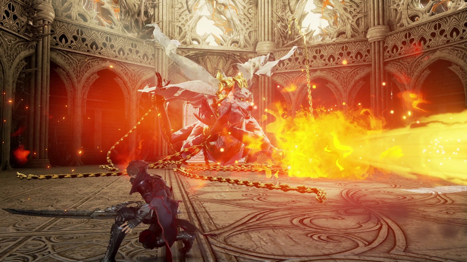 Code Vein et sa cathédrale très ''Souls-esque''