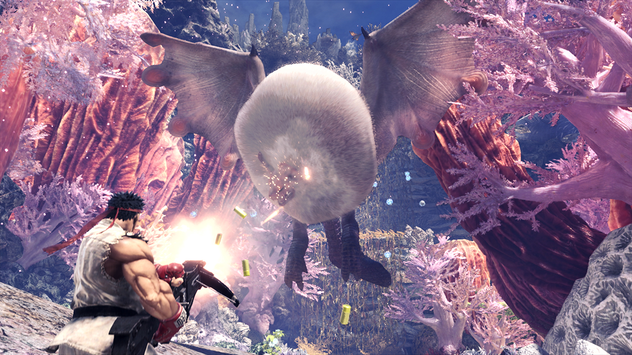 Du Street Fighter dans Monster Hunter World