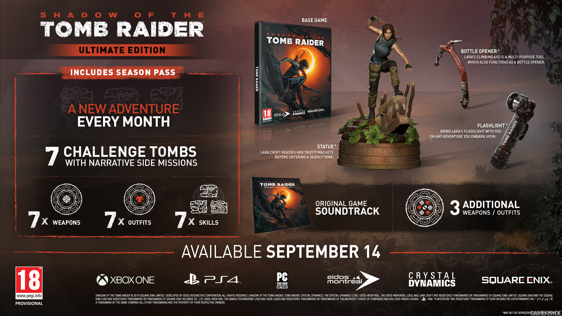 Un trailer CG pour Shadow of the Tomb Raider
