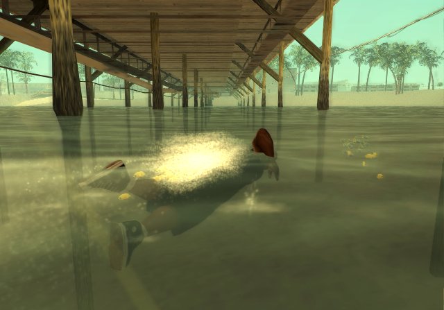 GTA San Andreas tombe à l'eau