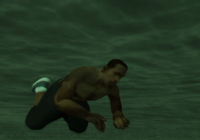 GTA San Andreas tombe à l'eau
