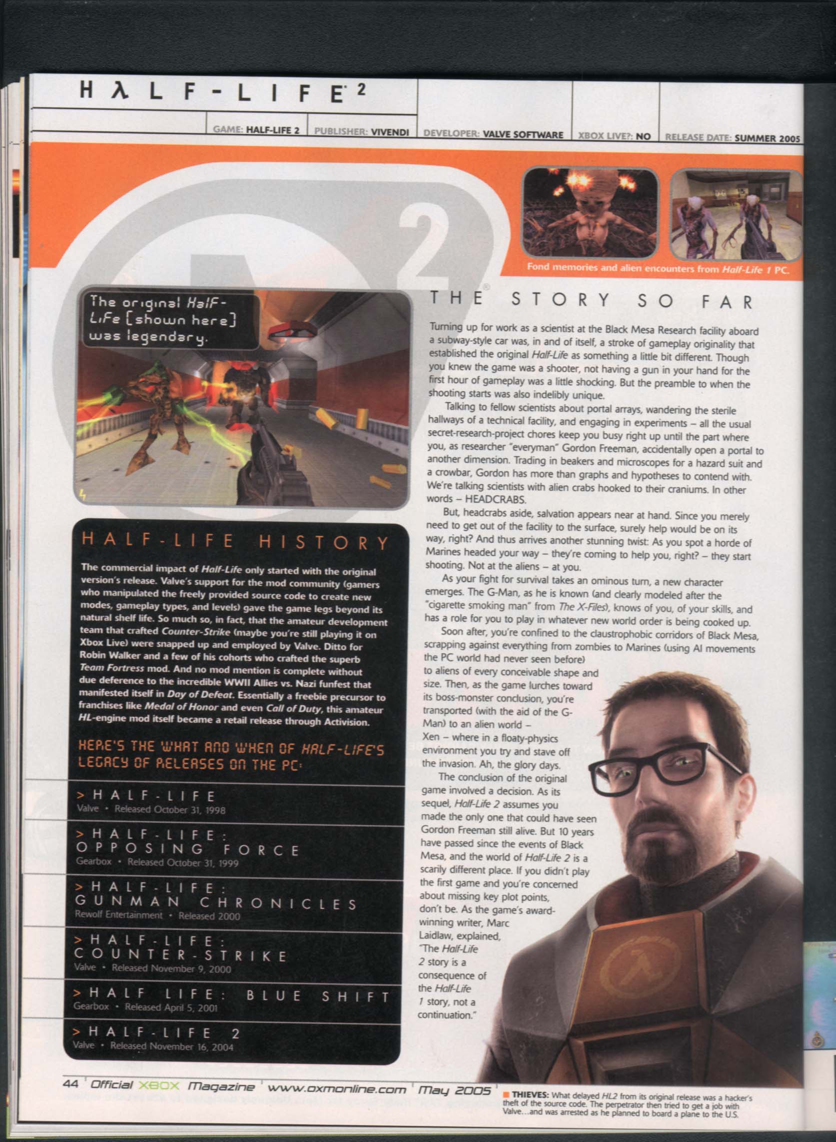 Half-Life 2 confirmé sur Xbox
