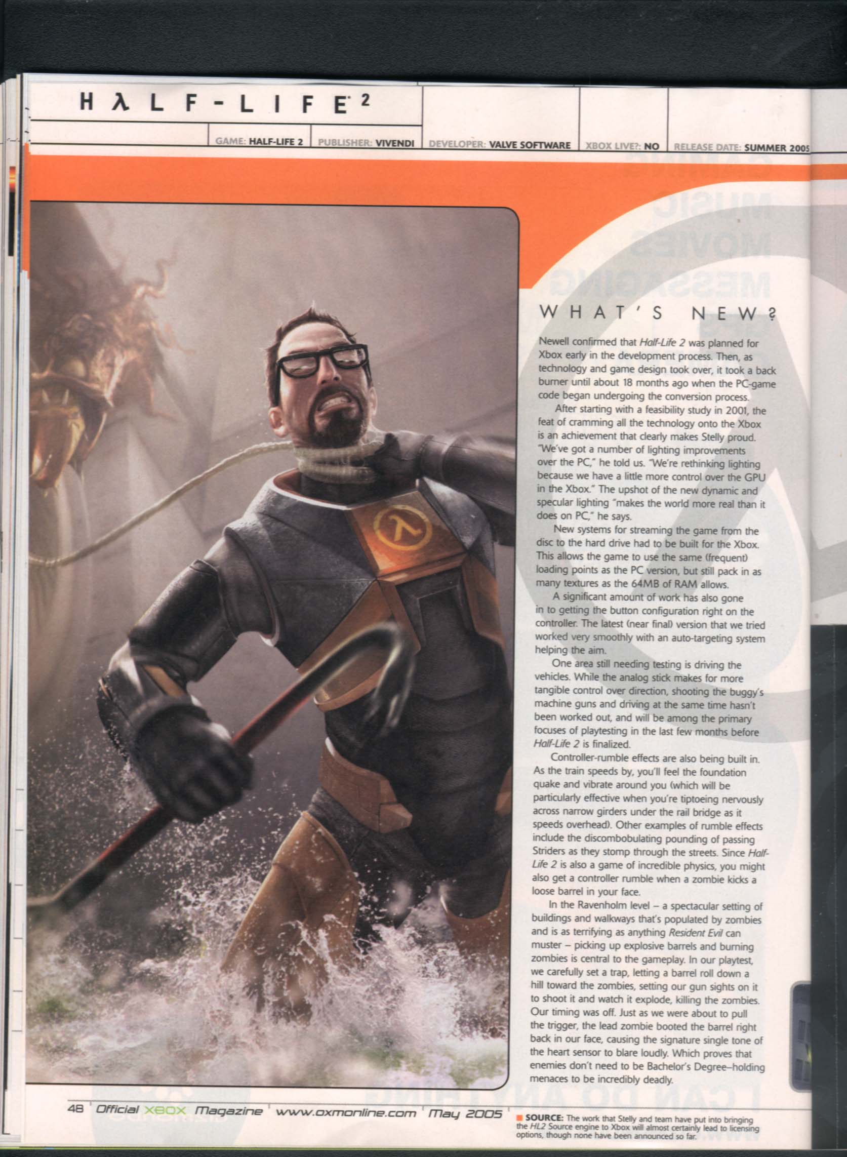 Half-Life 2 confirmé sur Xbox