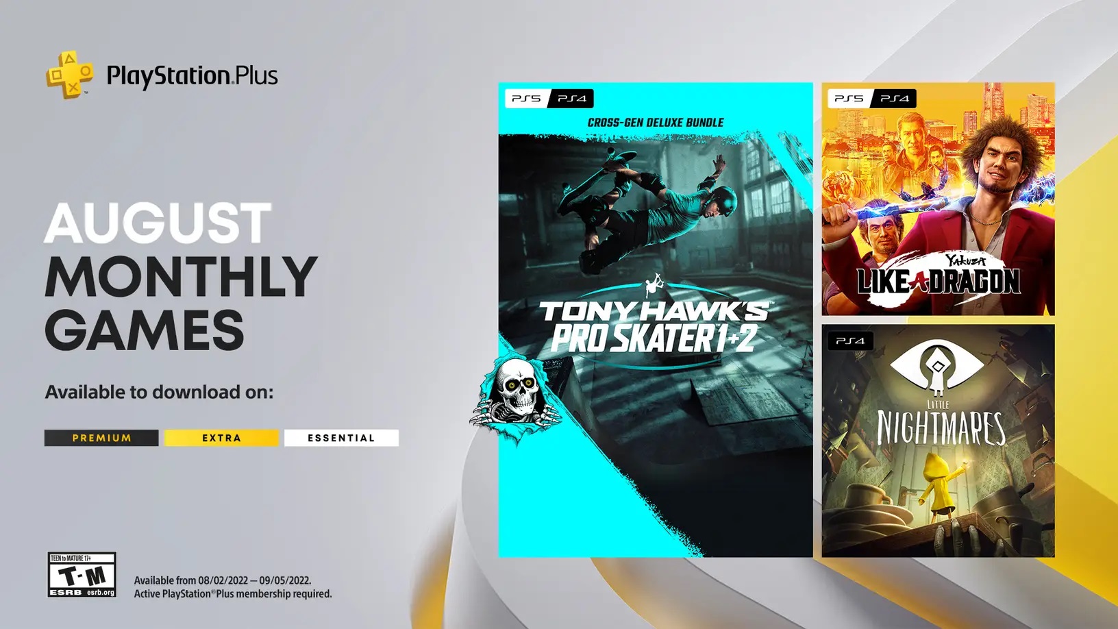 PS Plus : le programme du mois d'août confirmé + bonus ''intégral Yakuza''