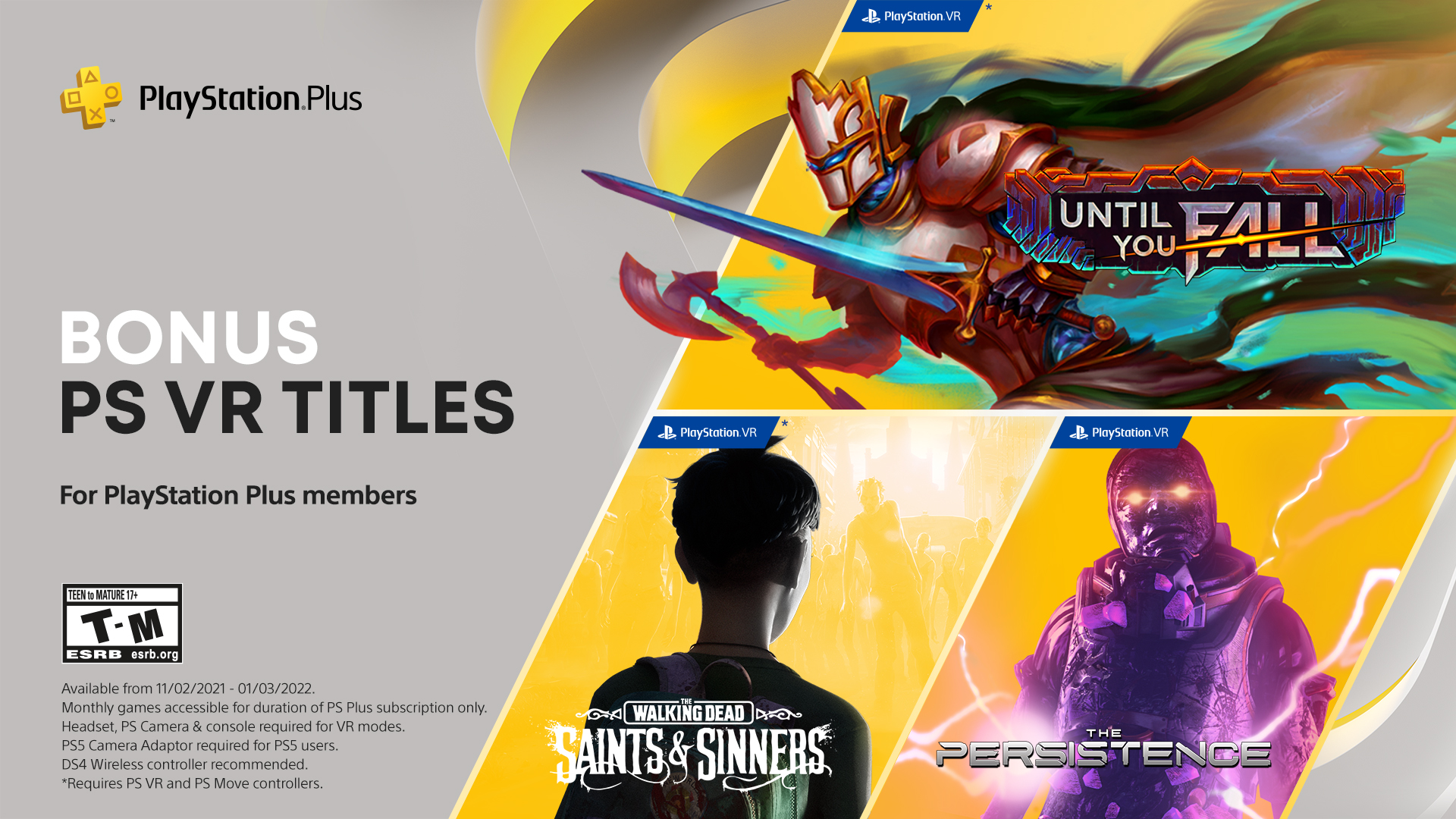 PS Plus : le programme de novembre