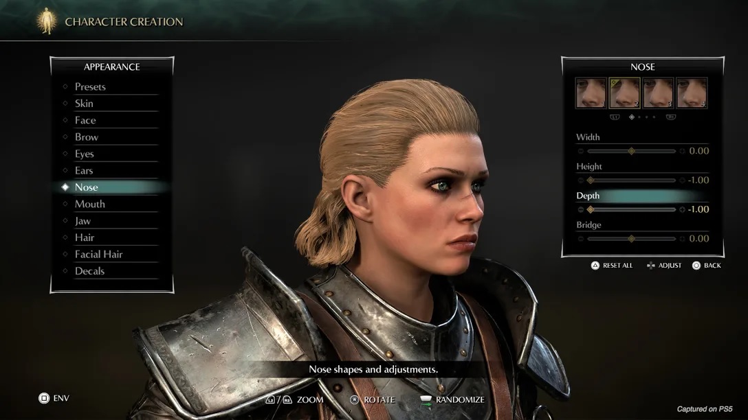 Demon's Souls Remake : quelques visuels de l'éditeur de personnage et du mode photo