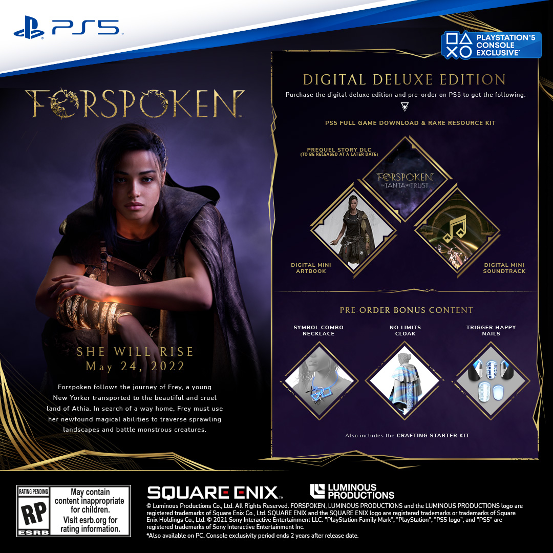 Forspoken : une bande-annonce, une date de sortie, et une préquelle en DLC
