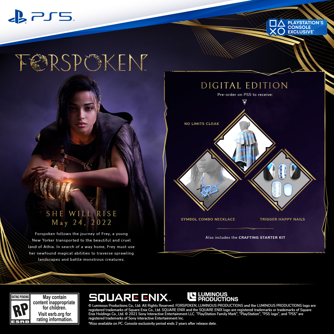 Forspoken : une bande-annonce, une date de sortie, et une préquelle en DLC