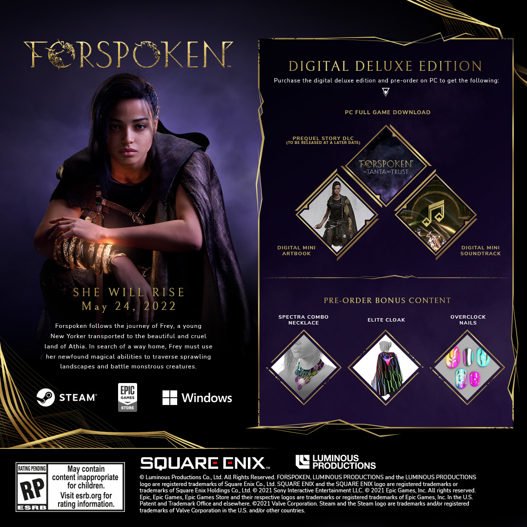 Forspoken : une bande-annonce, une date de sortie, et une préquelle en DLC