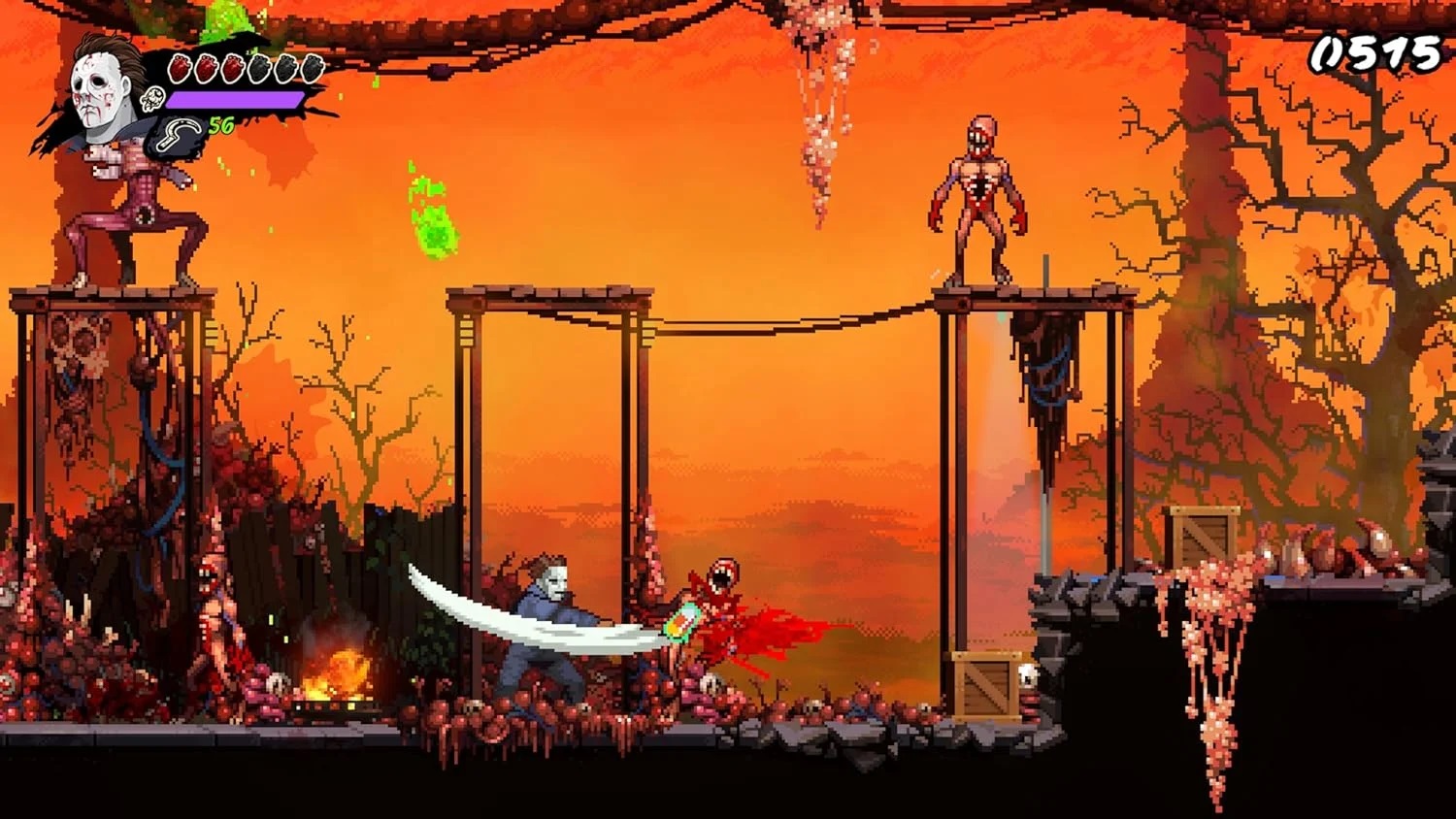 Wayforward et Boss Team sur une gamme de jeux 2D horrifique, dont Halloween et Evil Dead