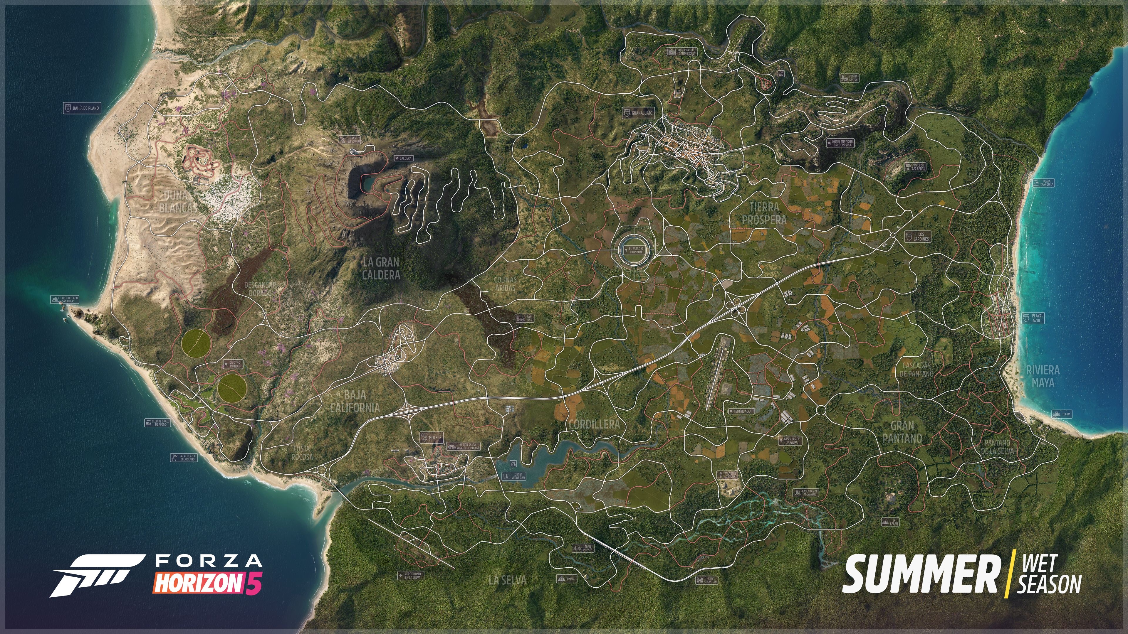 Forza Horizon 5 dévoile sa grande map