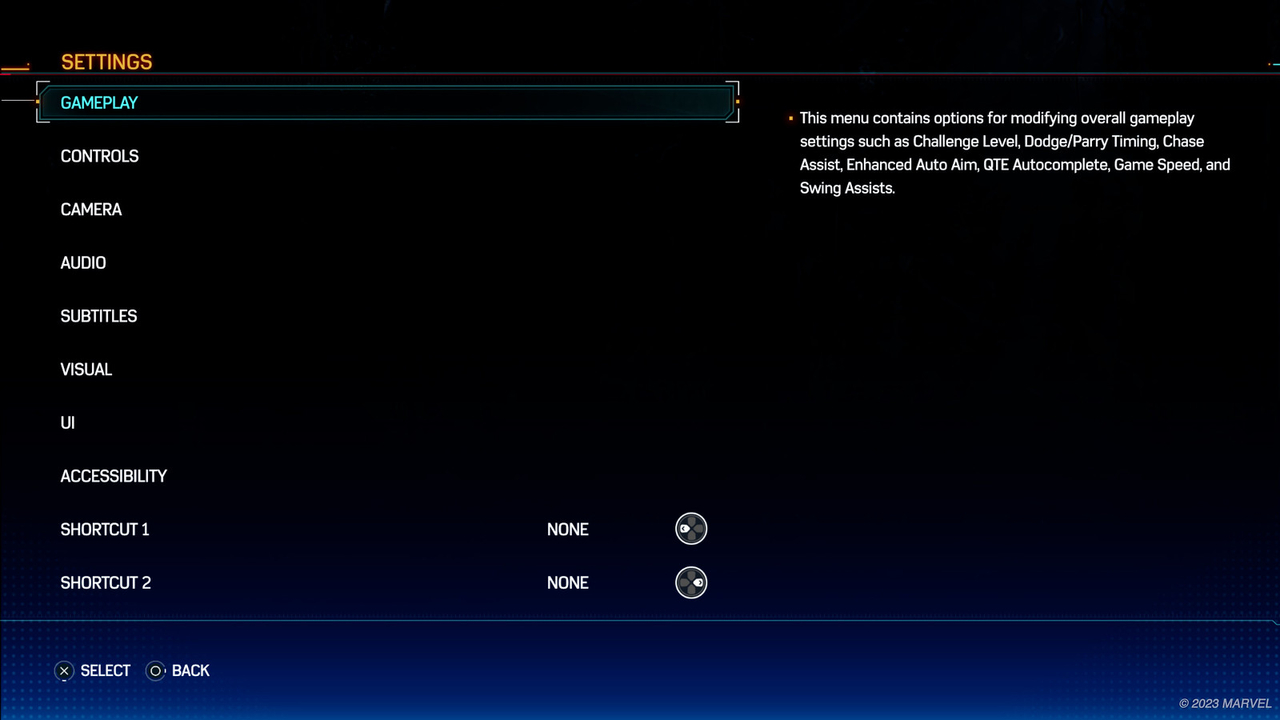 Marvel's Spider-Man 2 et les options d'accessibilité