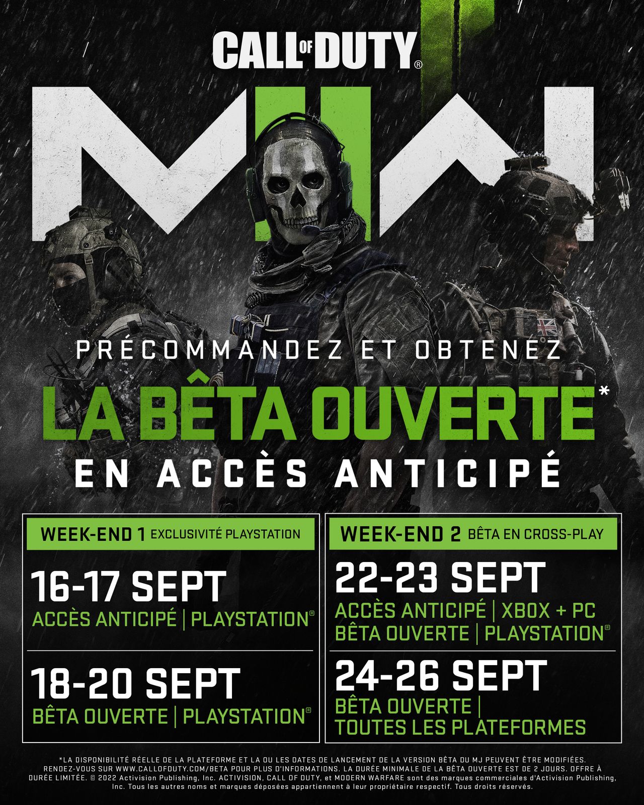 Call of Duty aura son propre showcase en septembre (MWII, Mobile, Warzone 2...)