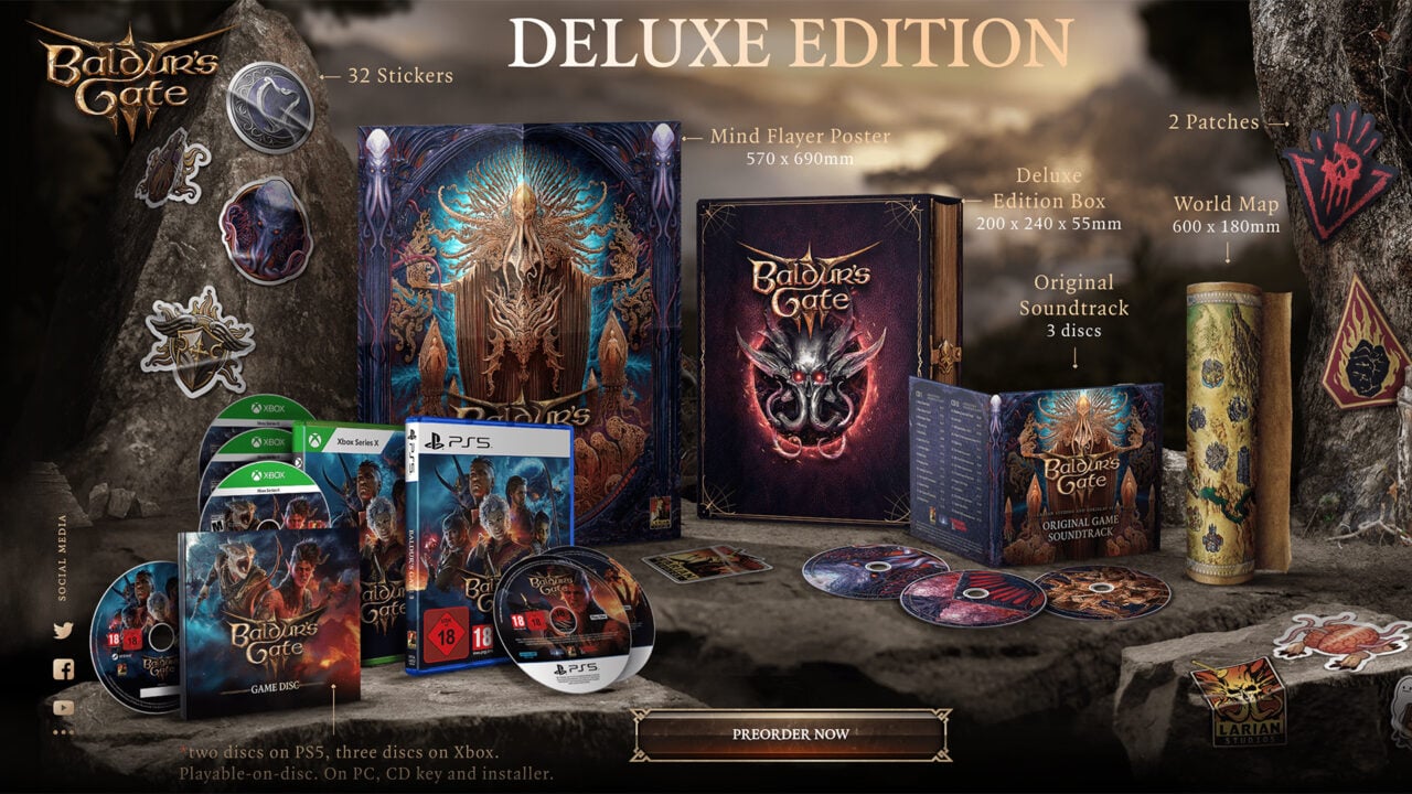 Baldur's Gate III : léger retard dans les envois de versions physiques + version Xbox sur 4 disques
