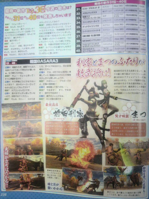 Famitsu : scans et notes de la semaine