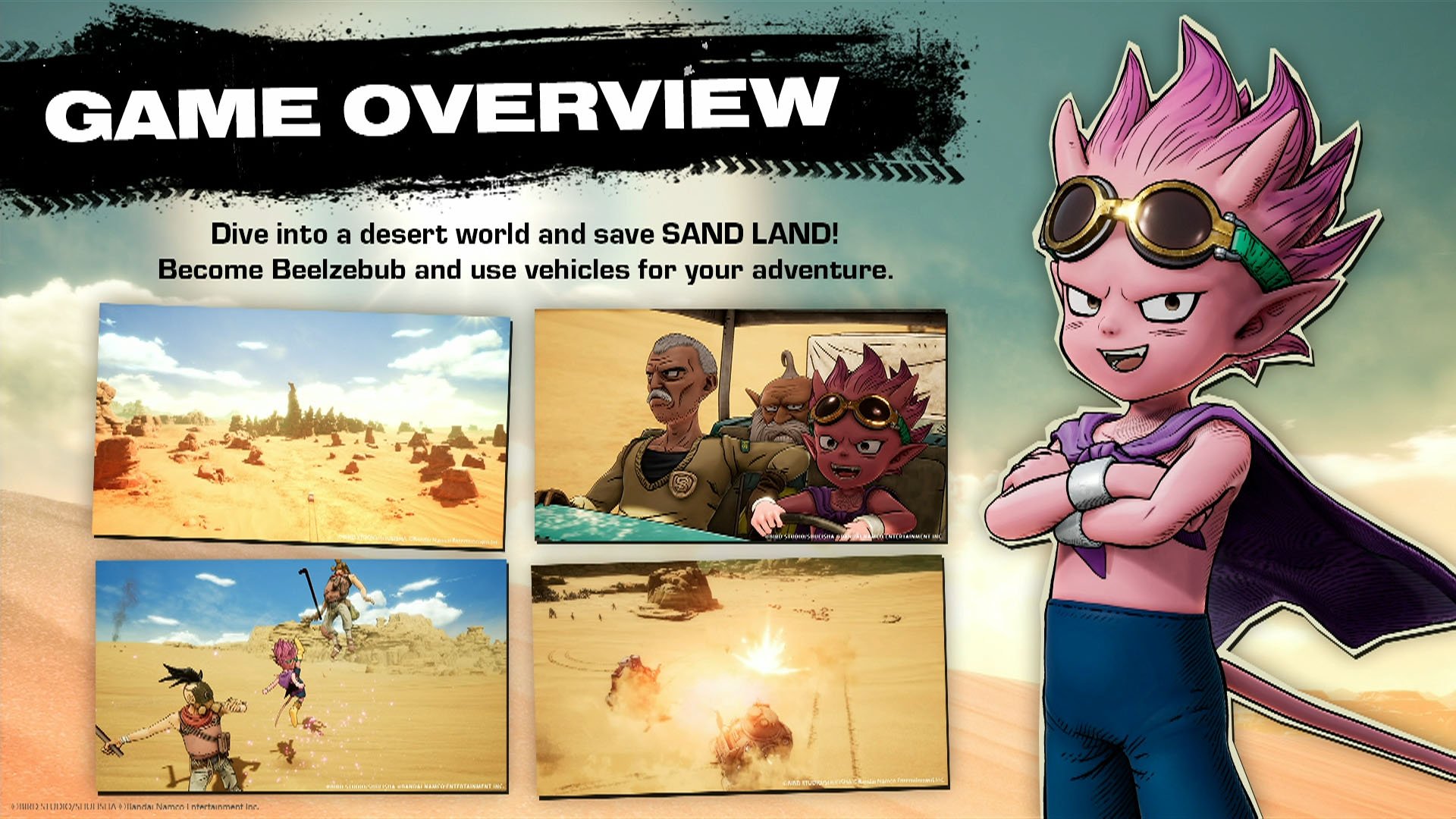Sand Land : un peu de gameplay (Tank & Jump-Bot)