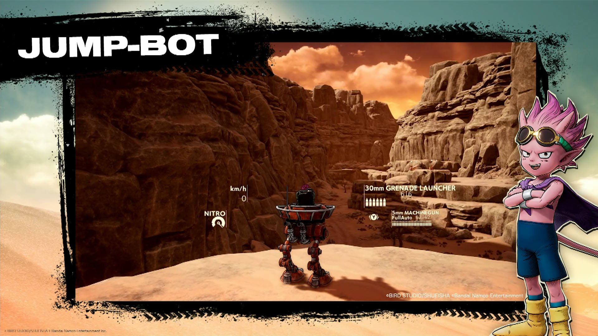 Sand Land : un peu de gameplay (Tank & Jump-Bot)