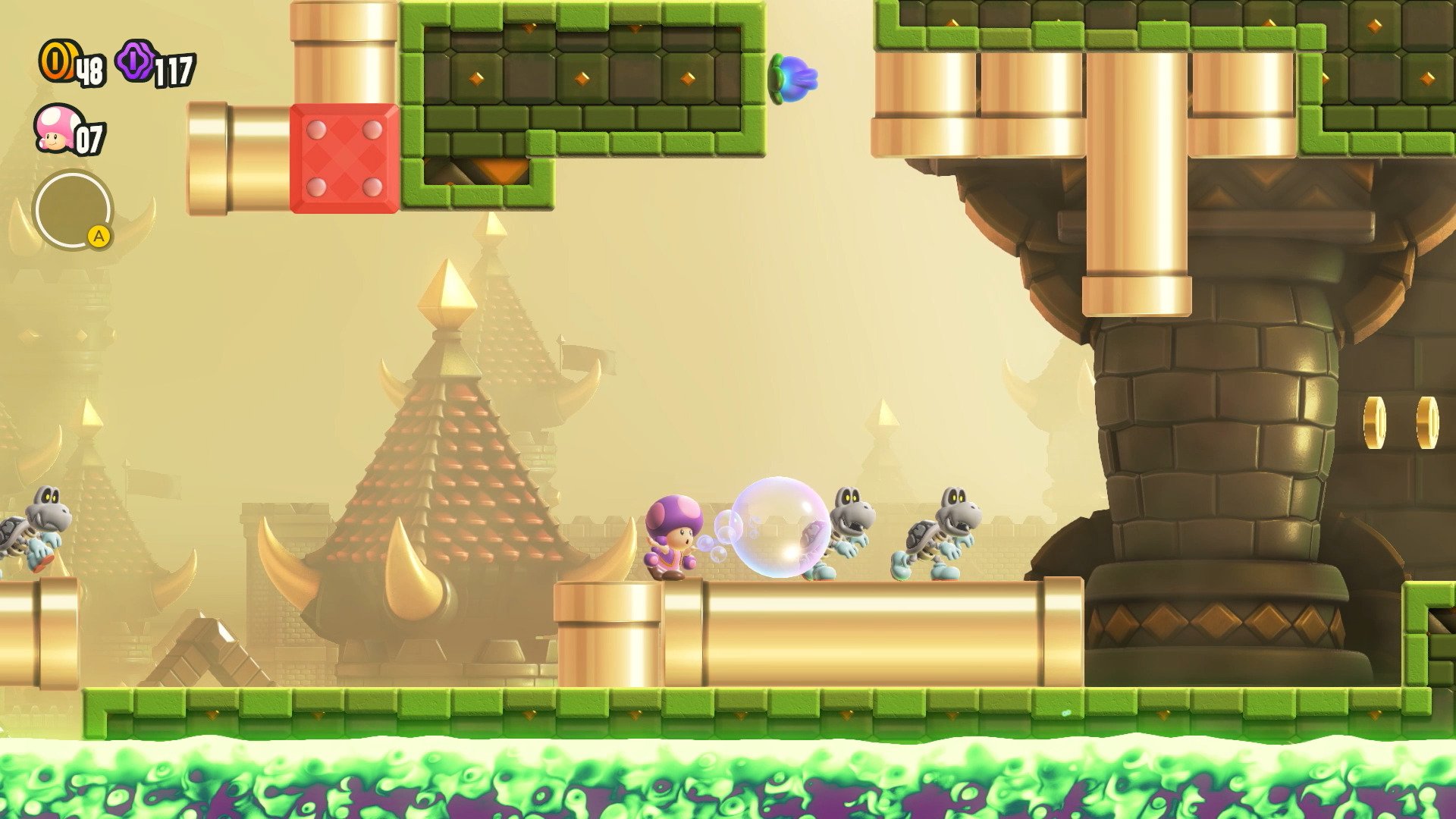 La présentation de Super Mario Bros. Wonder, avec transformations, badges, online et Switch Collector
