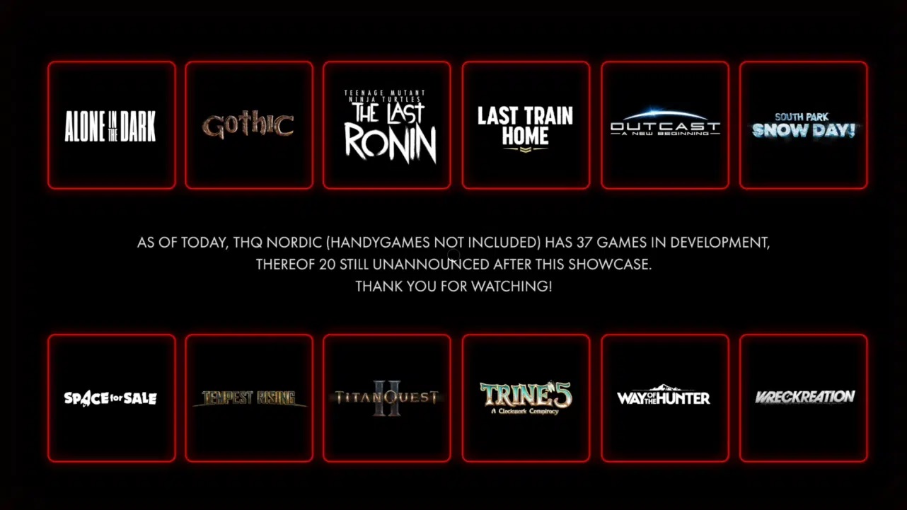 THQ Nordic a encore 20 jeux à annoncer