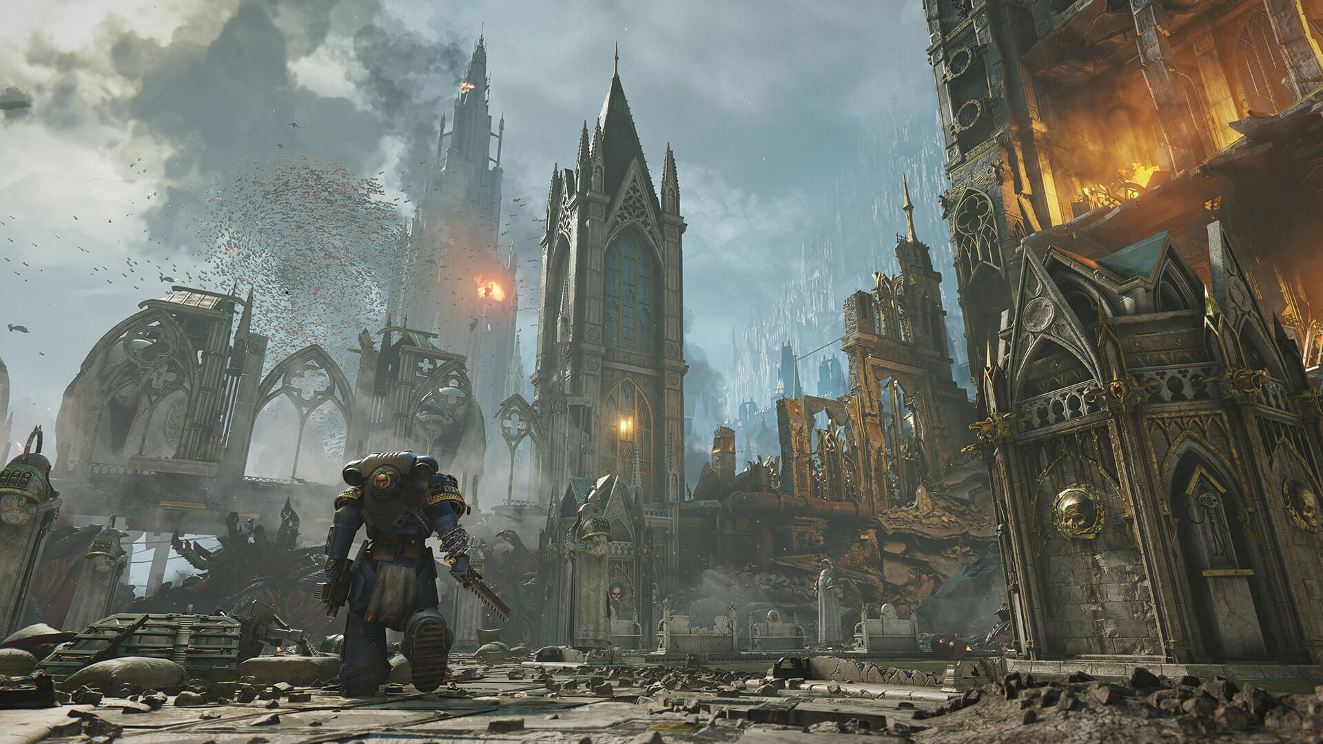 4 visuels pour Warhammer 40.000 : Space Marine II, pendant que Amazon officialise ses projets d'adaptation