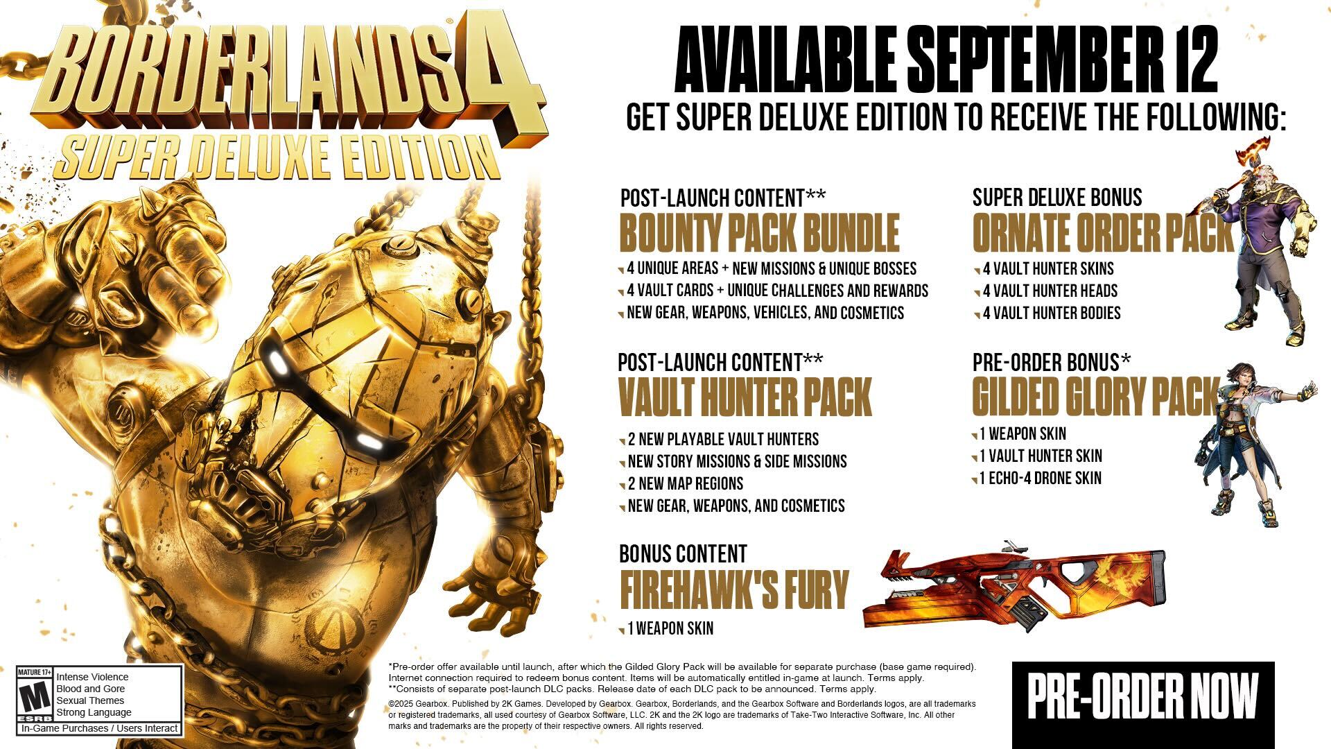 Borderlands 4 sera donc à 80€ mais proposera d'entrée non pas un mais DEUX Season Pass