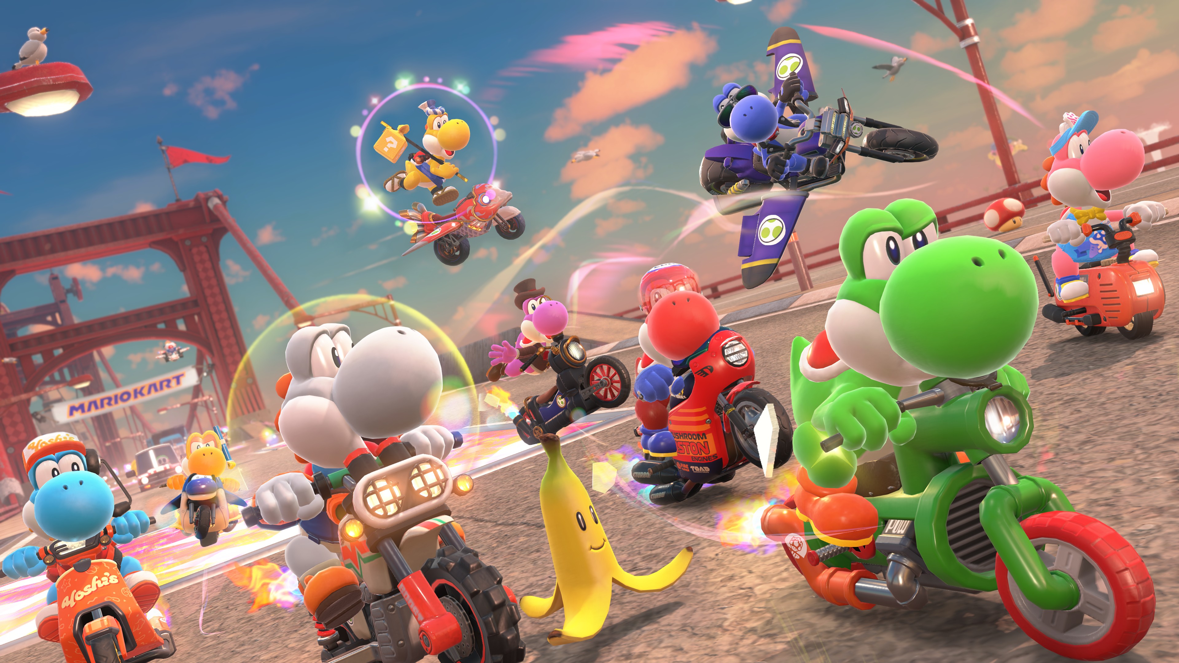 Mario Kart World s'offre une tonne de visuels