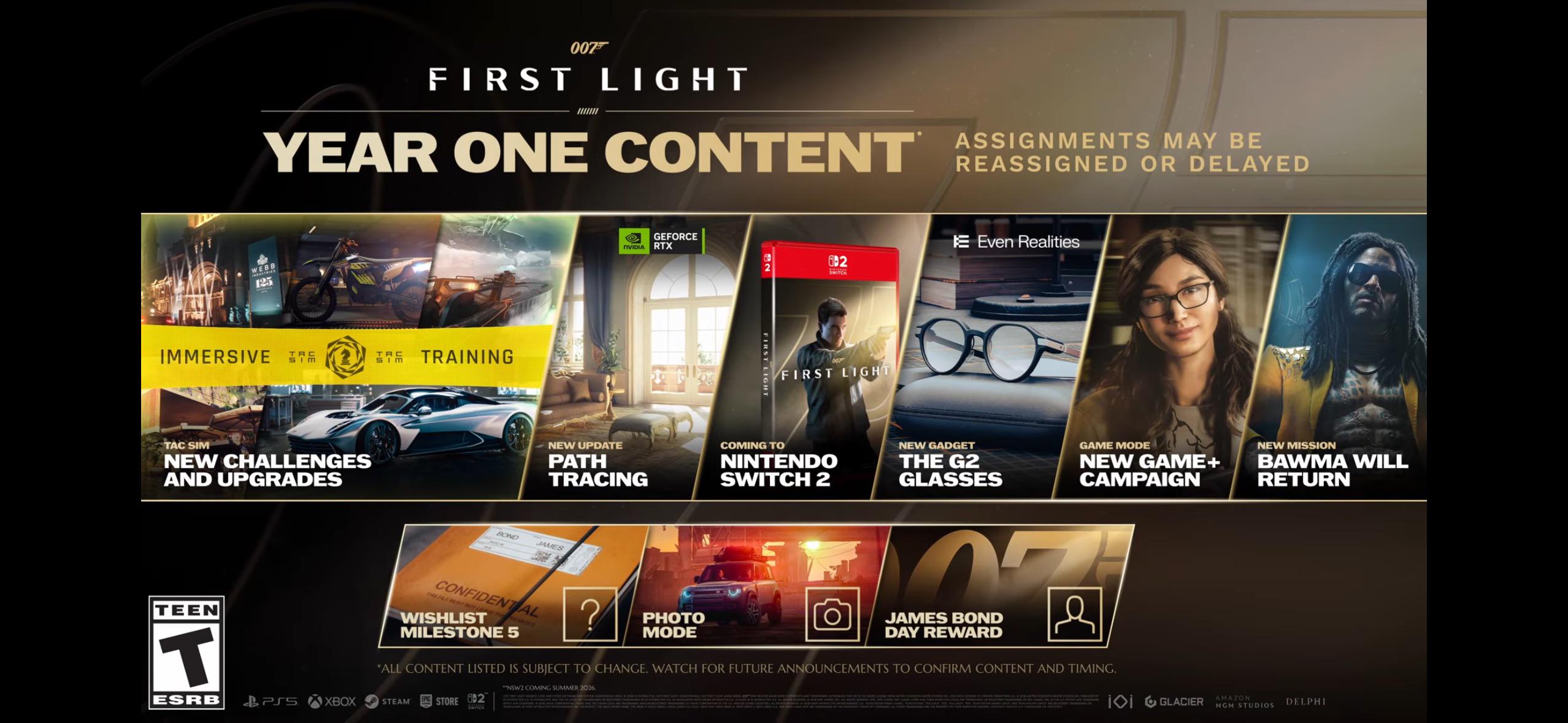 007 First Light : MAJ des ventes, contenu à venir, et petite mise au point de la part d'Amazon Games