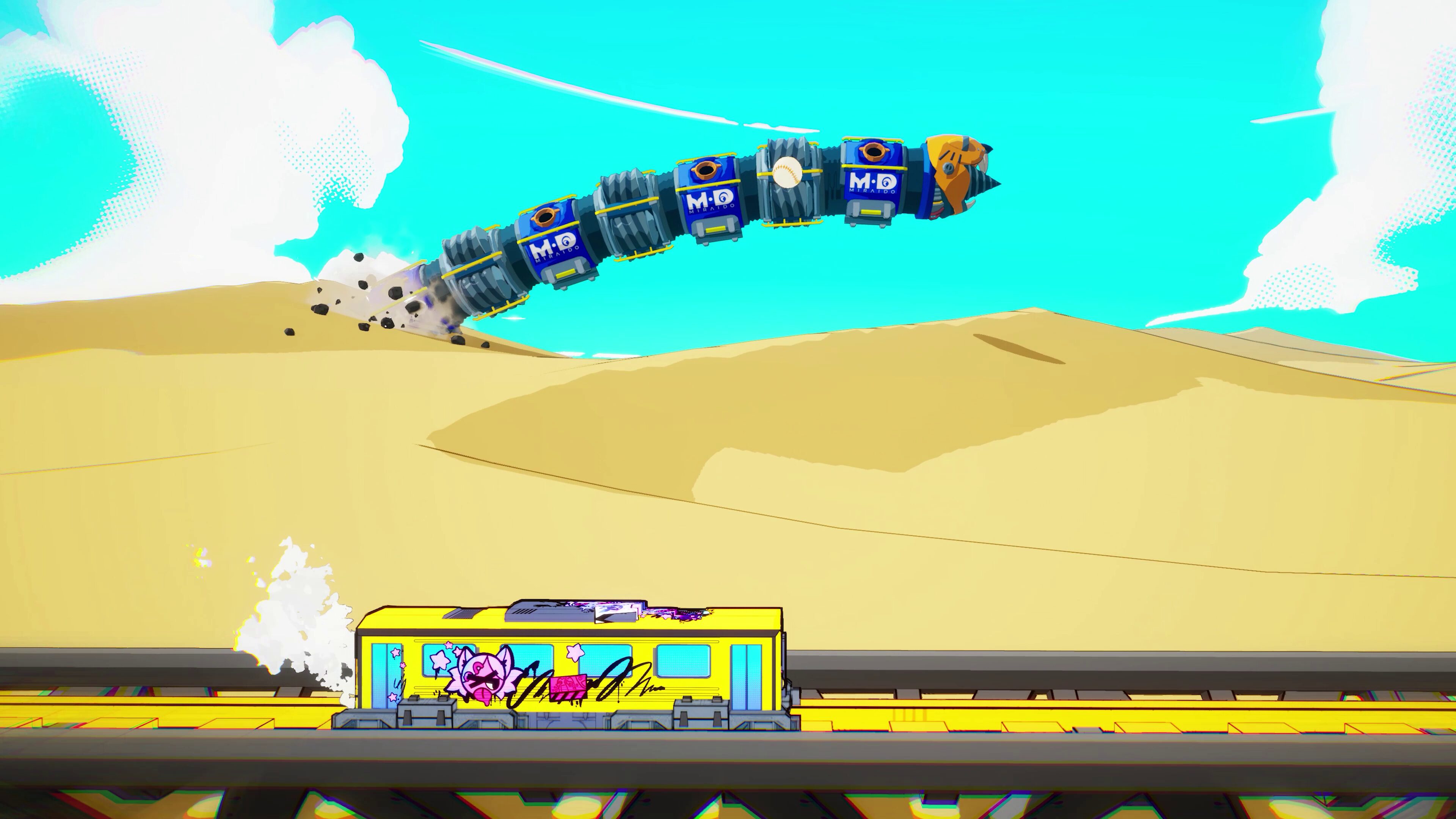 Denshattack! va prouver qu'il est possible de faire des tricks avec un train
