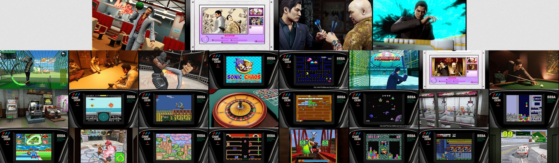 Yakuza Kiwami 3 : le plein d'activités annexes dont plusieurs jeux GameGear