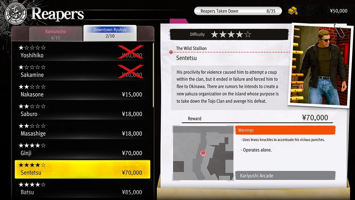 Yakuza Kiwami 3 : le plein d'activités annexes dont plusieurs jeux GameGear