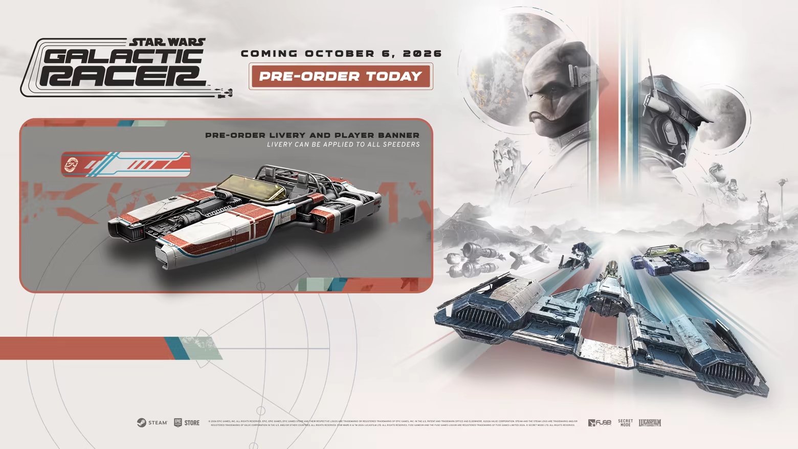 Ce n'est pas encore officiel mais Star Wars : Galactic Racer a une date de sortie