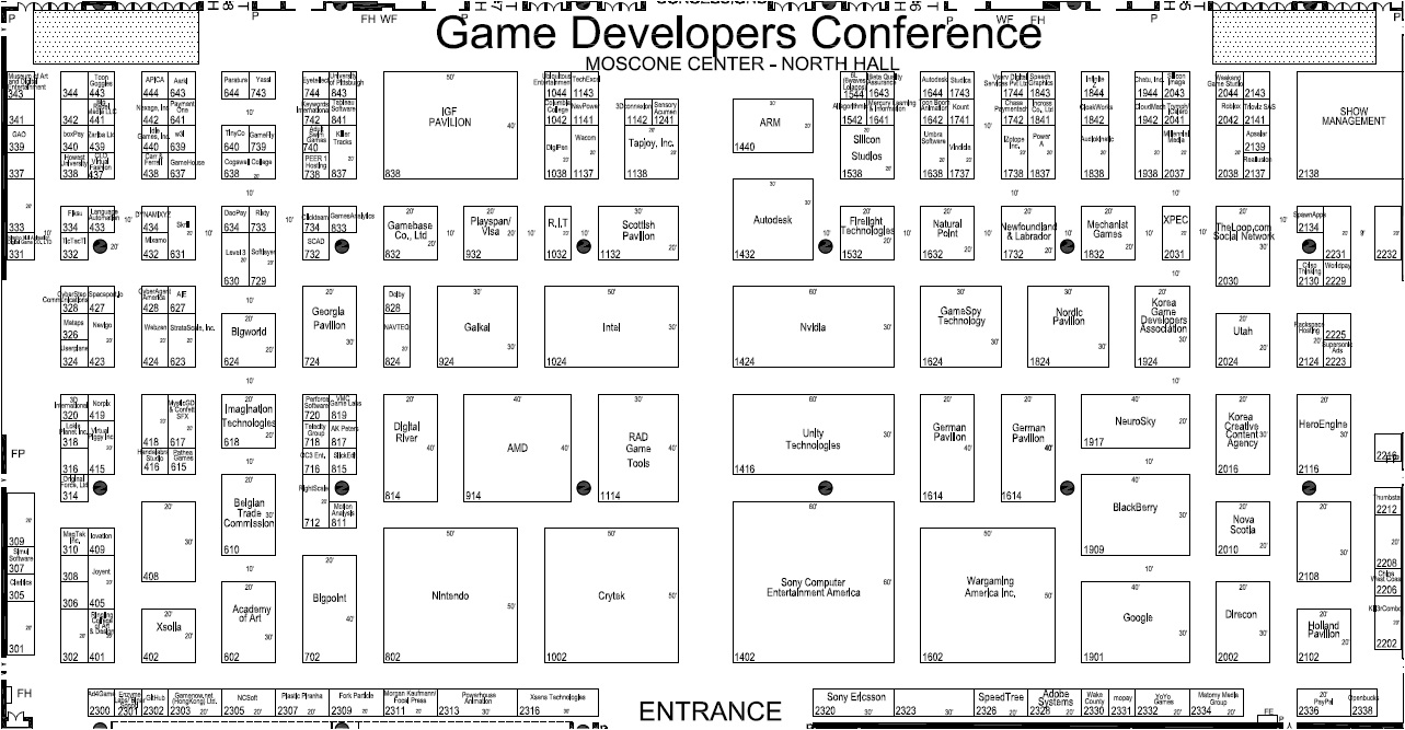 La GDC 2012 montre ses plans