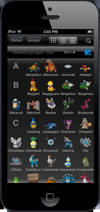 Le Pokédex débarque sur iOS