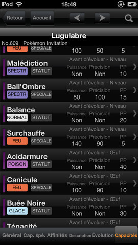 Le Pokédex débarque sur iOS