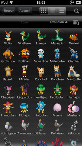 Le Pokédex débarque sur iOS