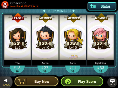 Theatrhythm FF disponible en F2P sur iOS