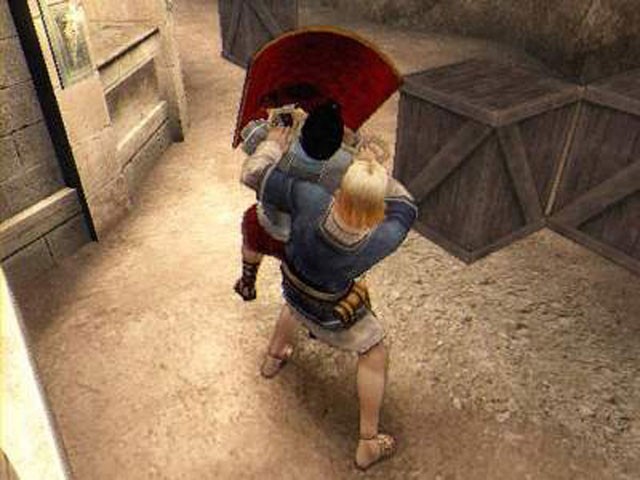 Un gladiateur dans l'arène