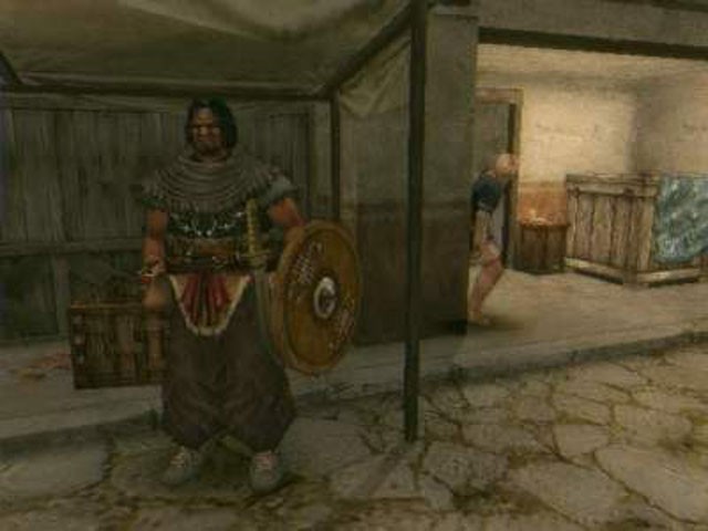Un gladiateur dans l'arène