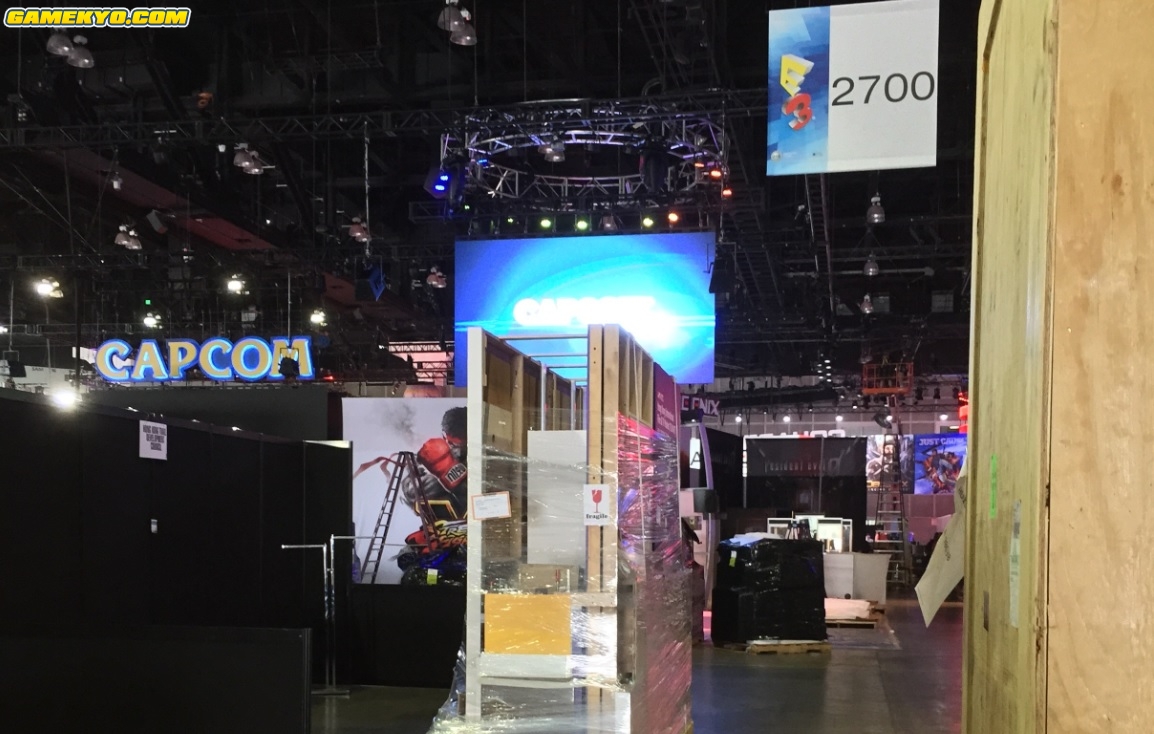 E3 2015 : préparation des stands (photos)