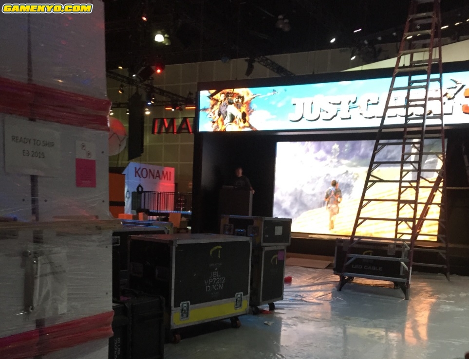 E3 2015 : préparation des stands (photos)
