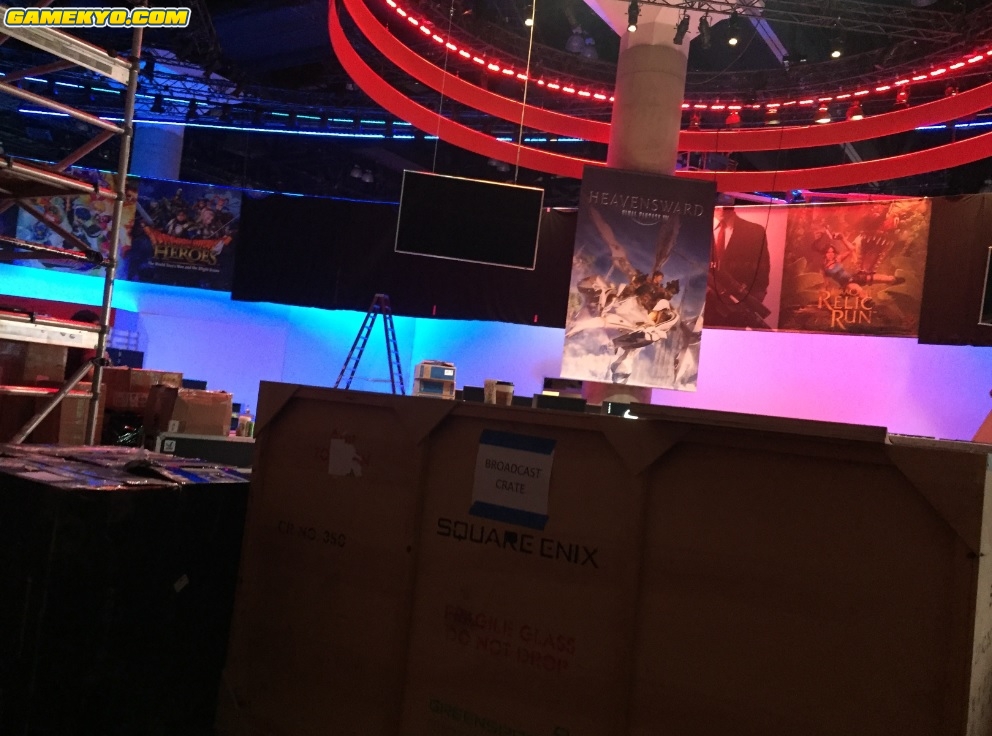 E3 2015 : préparation des stands (photos)