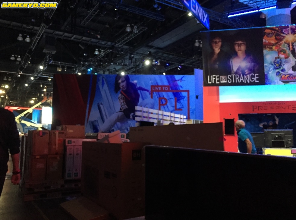 E3 2015 : préparation des stands (photos)