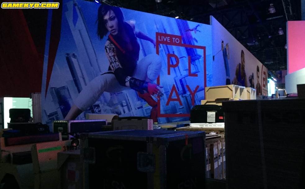 E3 2015 : préparation des stands (photos)