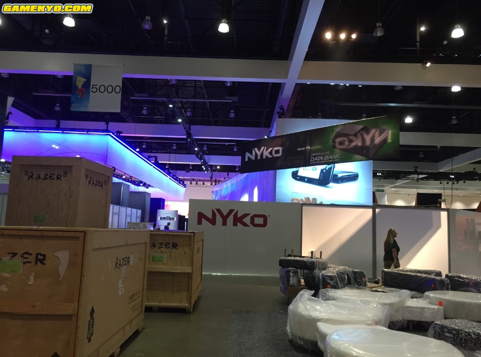 E3 2015 : préparation des stands (photos)