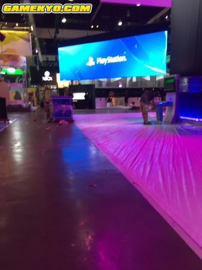 E3 2015 : préparation des stands (photos)