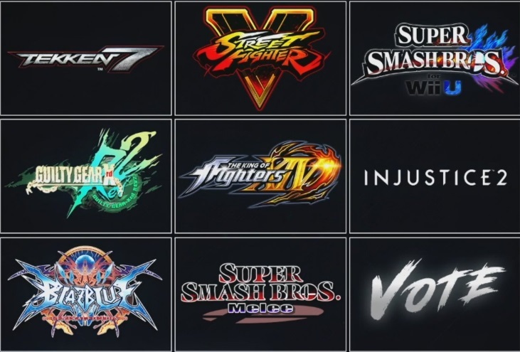 EVO 2017 : la liste des différents jeux