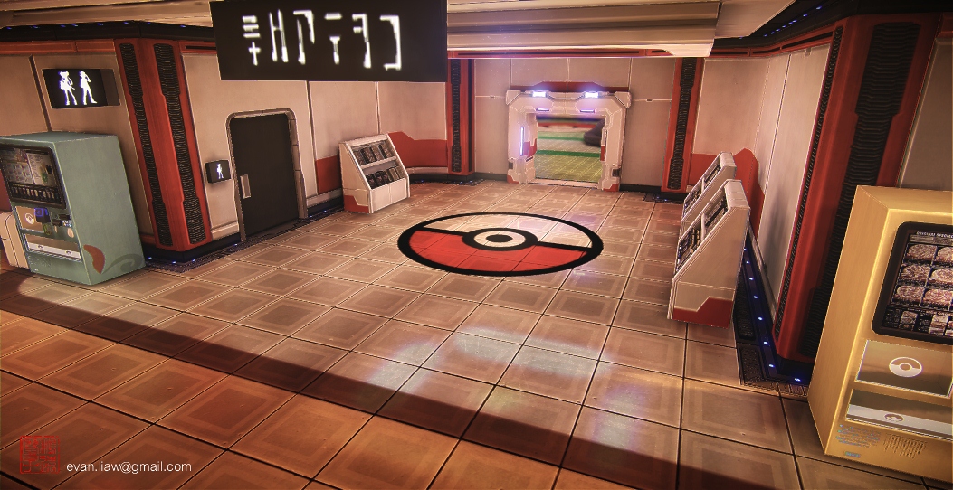 Ce que donnerait un centre Pokémon en 3D