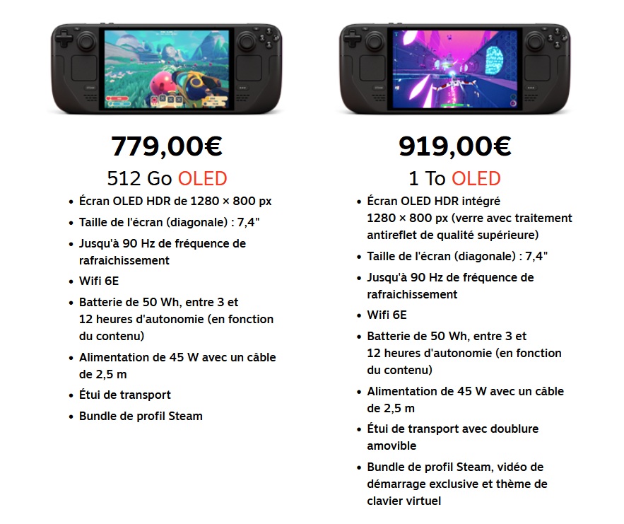 Europe & USA : Valve vient de faire exploser le prix de ses deux Steam Deck